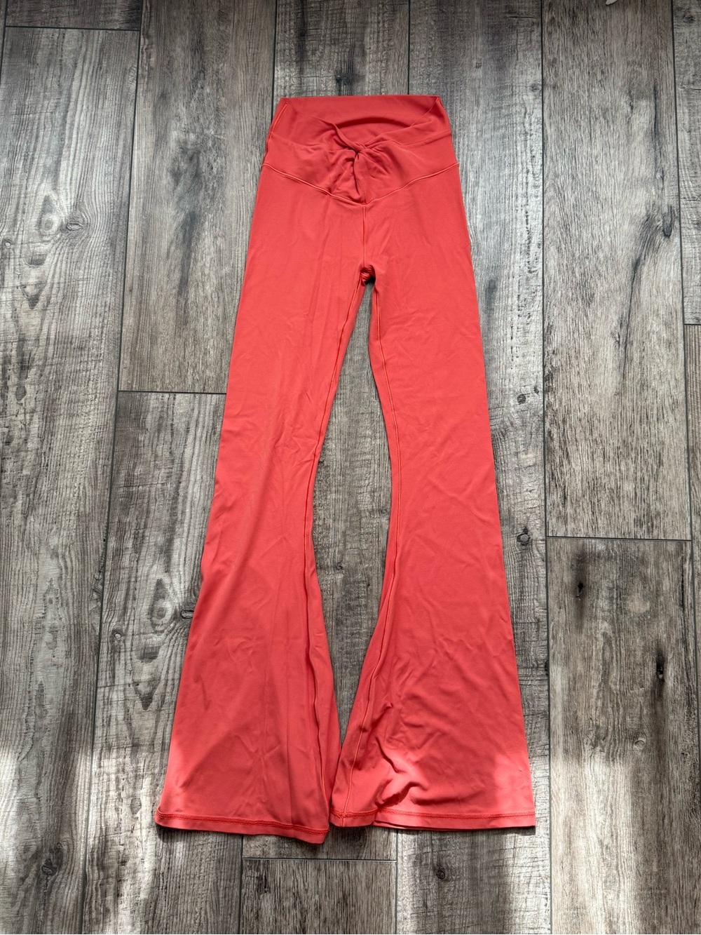 Coral twisted waist flares - aerie